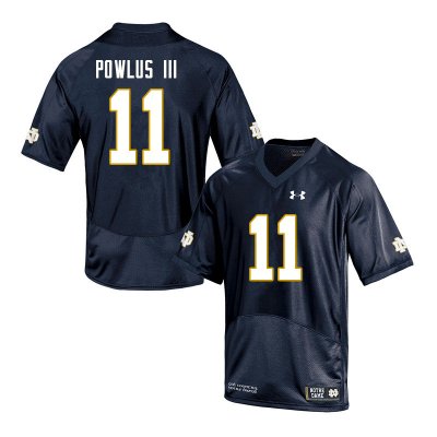 Notre Dame Fighting Irish Men's Ron Powlus III #11 Navy Under Armour Authentic Stitched College NCAA Football Jersey GGI6199ZD